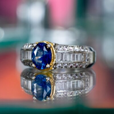 Exquisite Sapphire and Diamond Ring